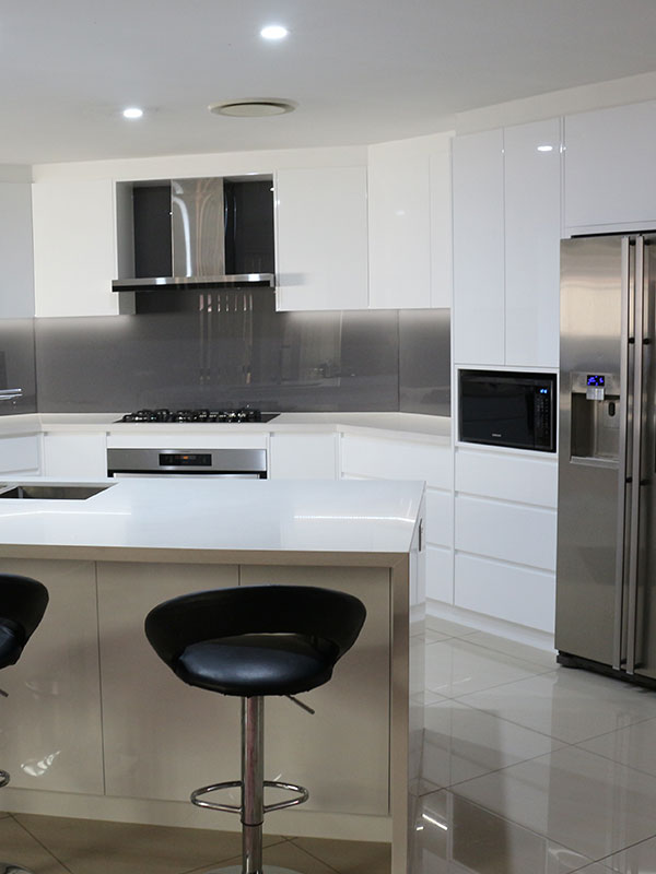 white kitchen cabinets Prestons