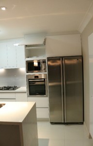 Custom Kitchen-Fridge Area    